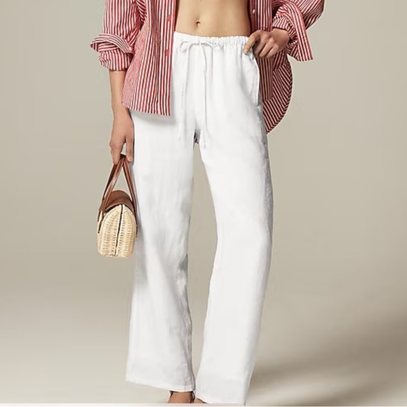 Linen white pants - Picture 1 of 4